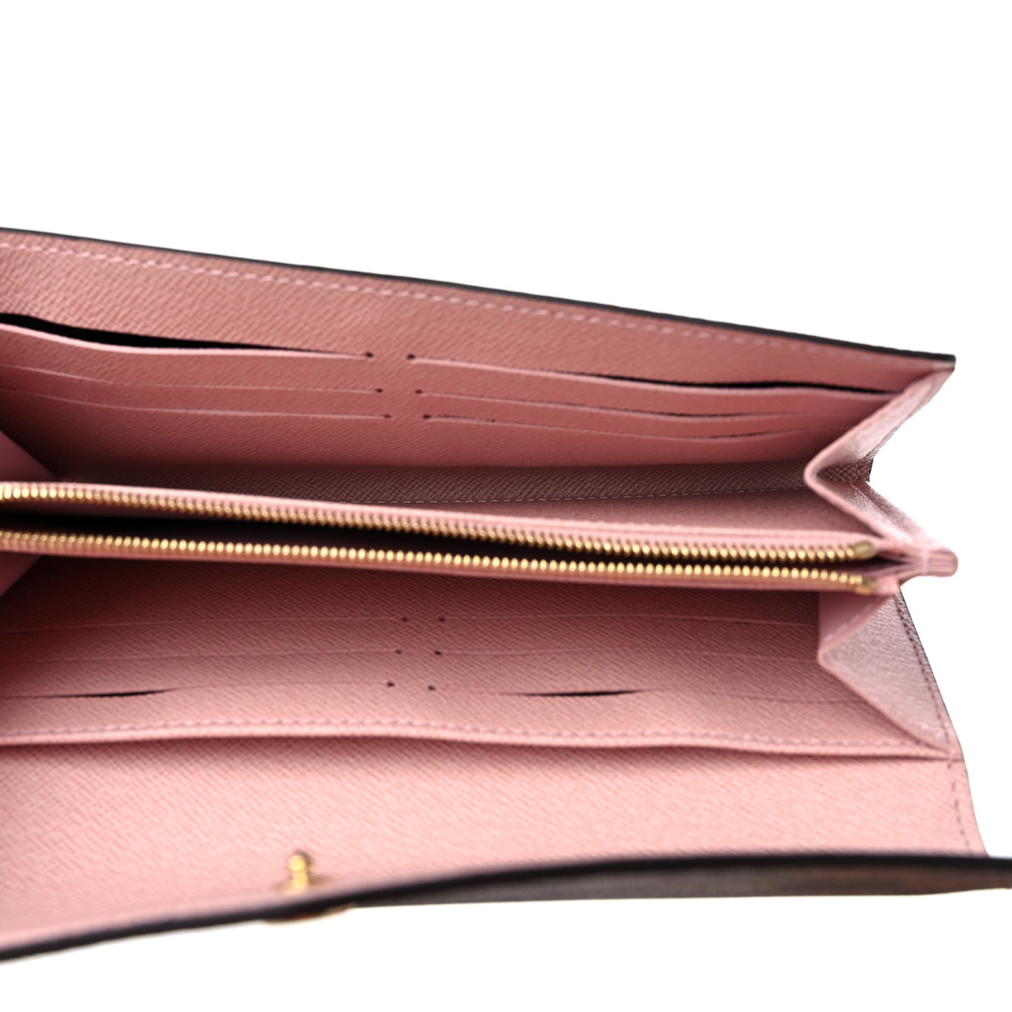 Damier Ebene Sarah Wallet NM Rose Ballerine