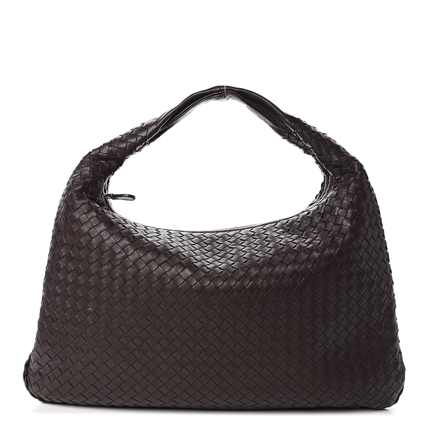 Nappa Intrecciato Large Veneta Hobo Ebano