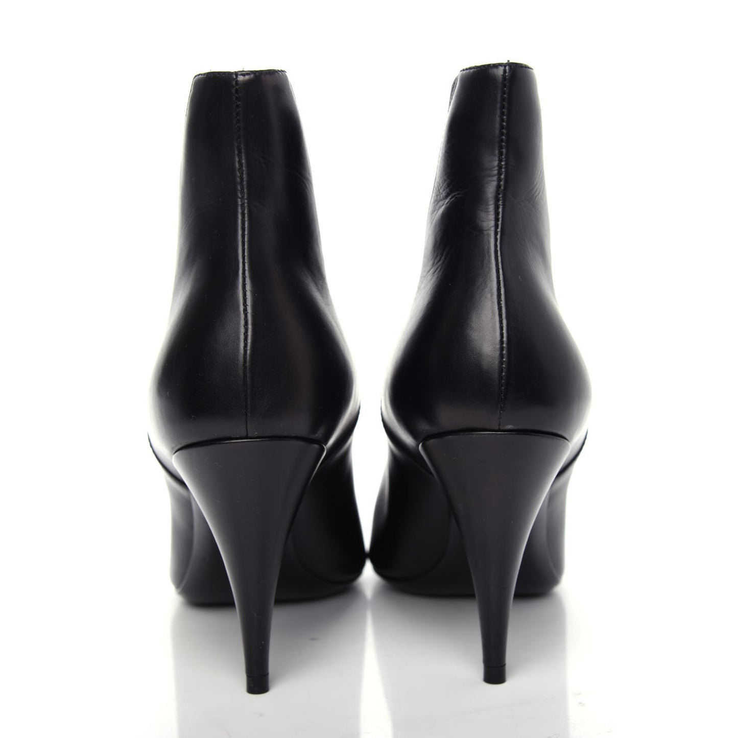 Calfskin Kiki Chelsea Pointed Toe Ankle Boots 37.5 Black