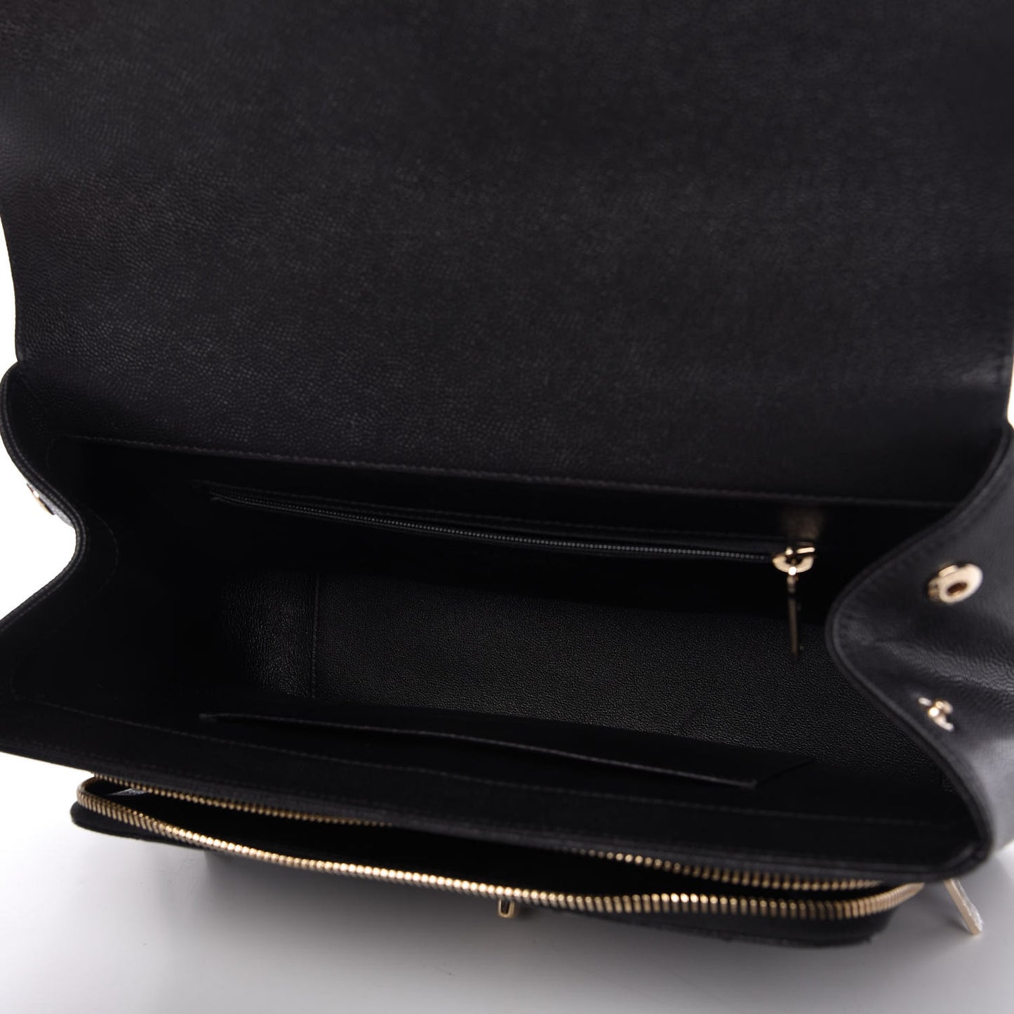 Caviar Quilted Large Business Affinity Flap Black