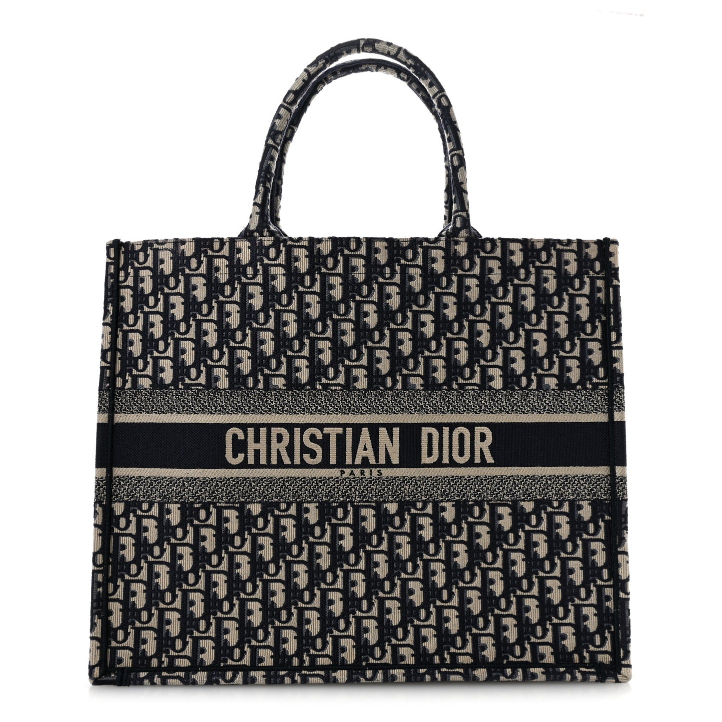 Oblique Large Book Tote Blue Multicolor