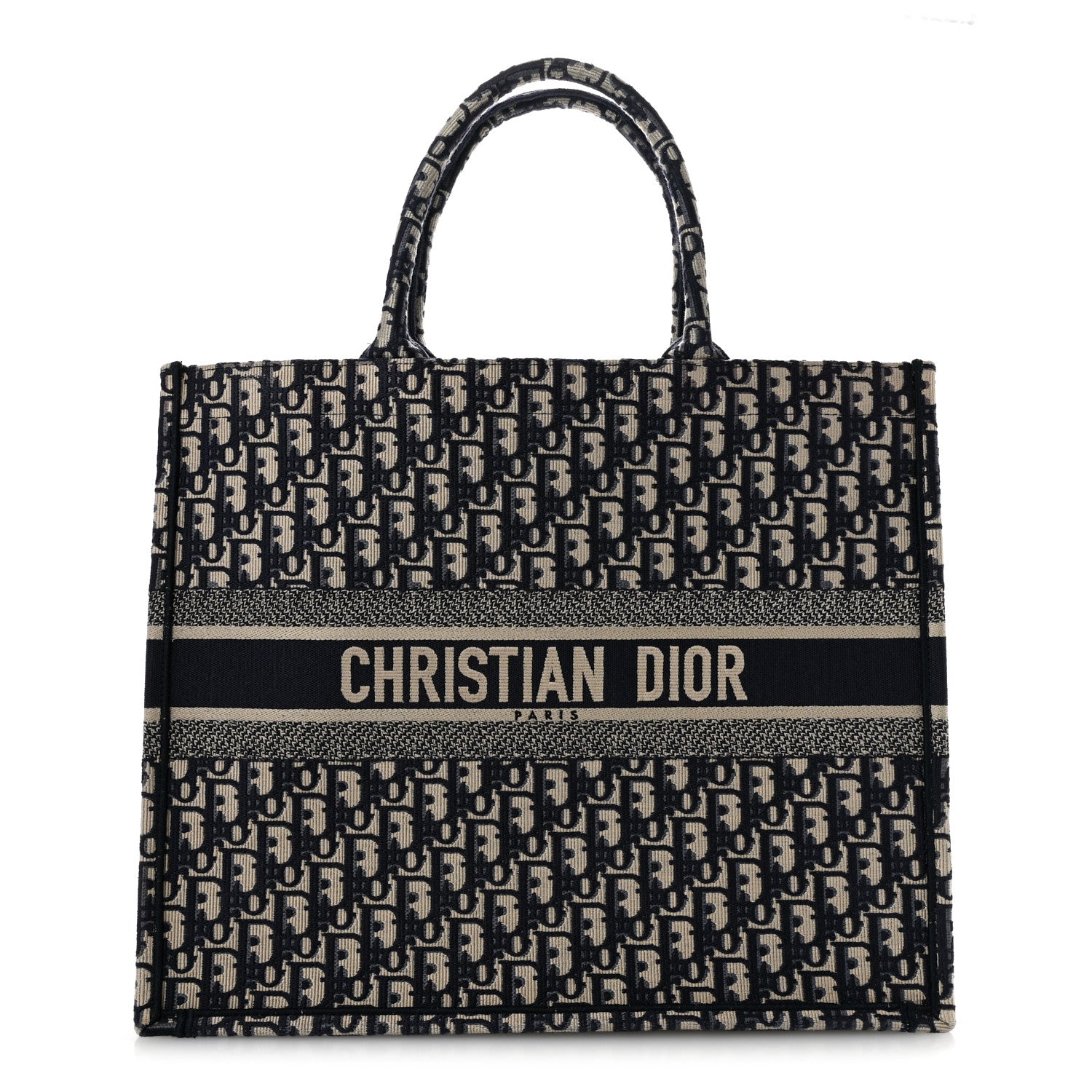 Christian Dior Oblique Large Book Tote Blue Multicolor 1 of 14