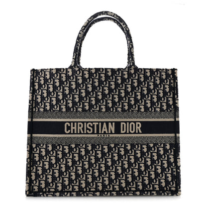 Christian Dior Oblique Large Book Tote Blue Multicolor 1 of 14