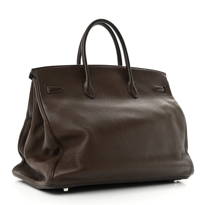 Hermes Taurillon Clemence Birkin 40 Cafe 3 of 10