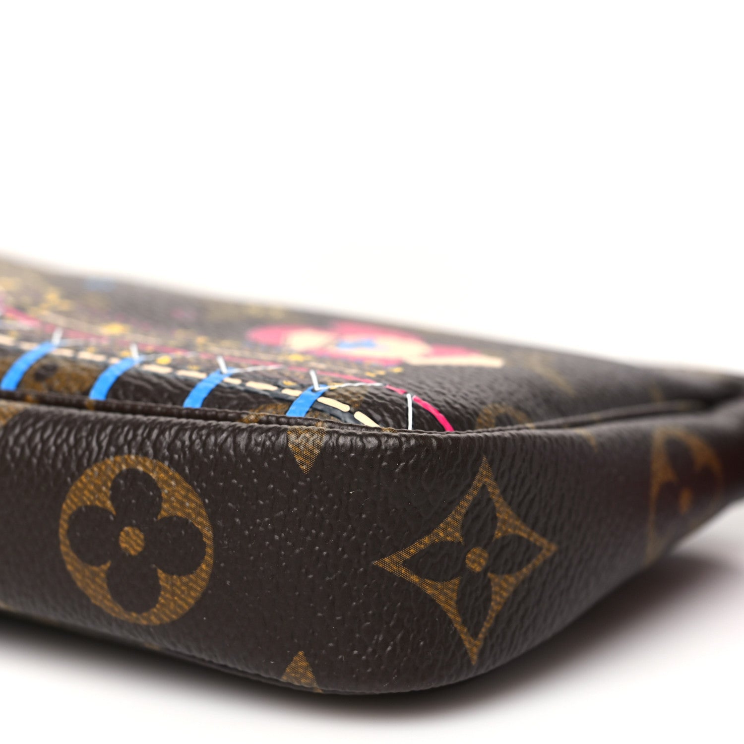 Louis Vuitton Monogram 2020 Christmas Animation Roller Coaster Mini Pochette Accessories Pivoine 9 of 9