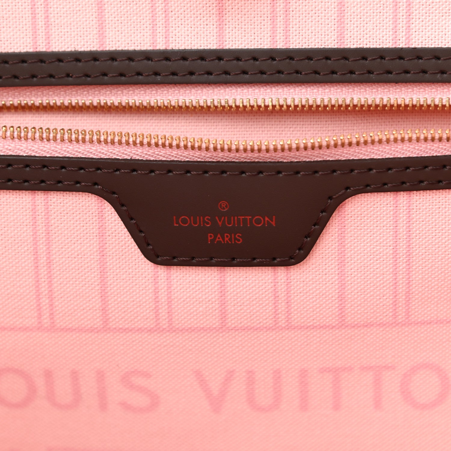 Louis Vuitton Damier Ebene Neo Neverfull MM Rose Ballerine 6 of 11