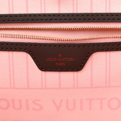 Louis Vuitton Damier Ebene Neo Neverfull MM Rose Ballerine 6 of 11