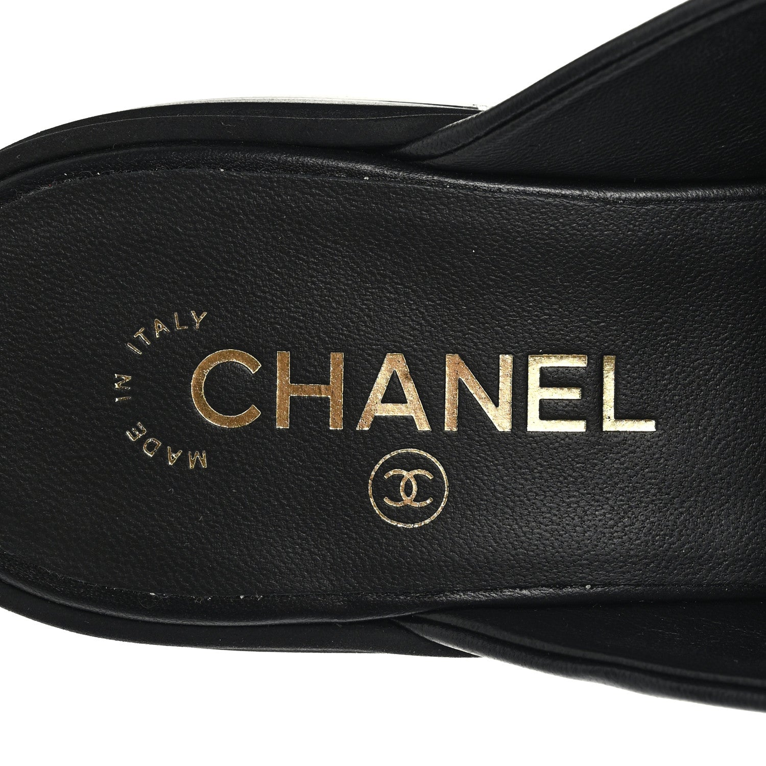 Chanel Lambskin Quilted CC Turnlock Mules 37.5 Black 1812063