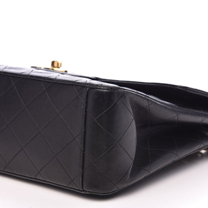Chanel Lambskin Quilted XL Jumbo Single Flap Black 10 of 16