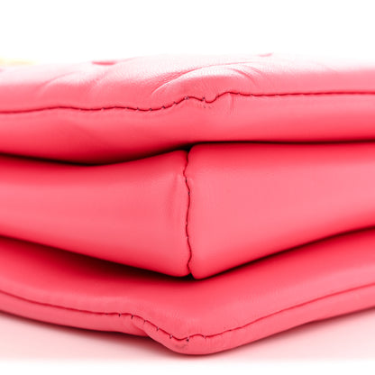 Louis Vuitton Lambskin Embossed Monogram Coussin PM Pink 8 of 12