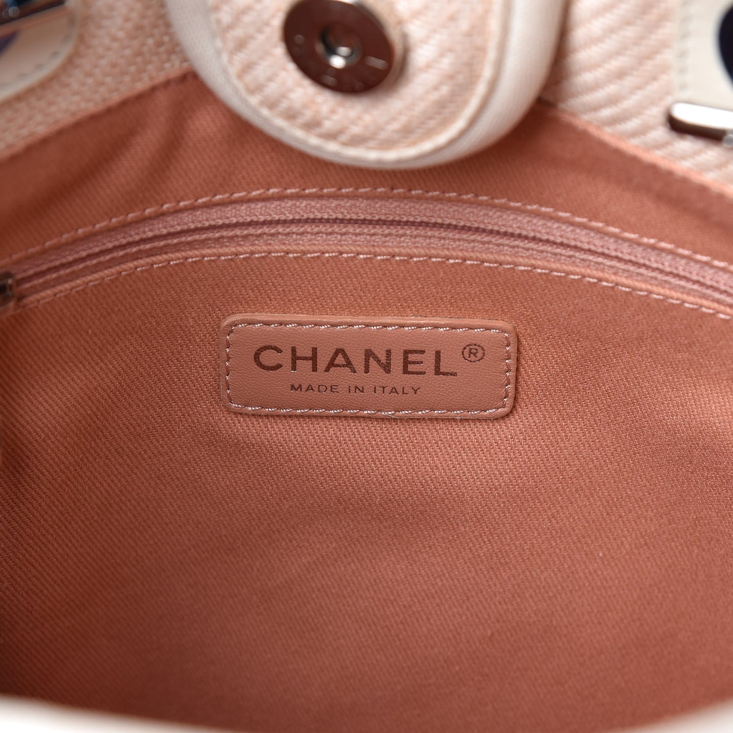 Woven Straw Raffia Mini Deauville Tote Pink