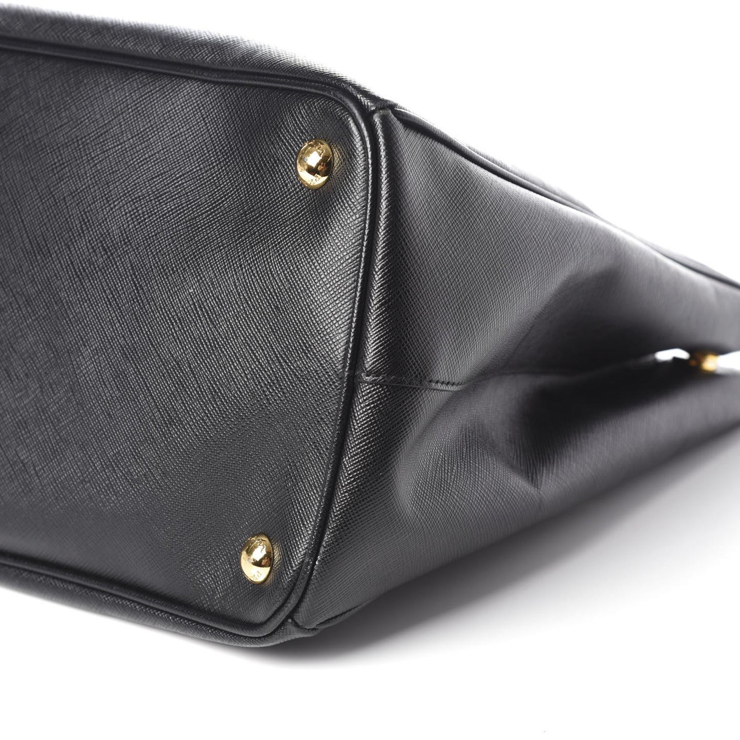 Saffiano Large Galleria Double Zip Tote Black