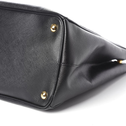 Prada Saffiano Large Galleria Double Zip Tote Black 9 of 9