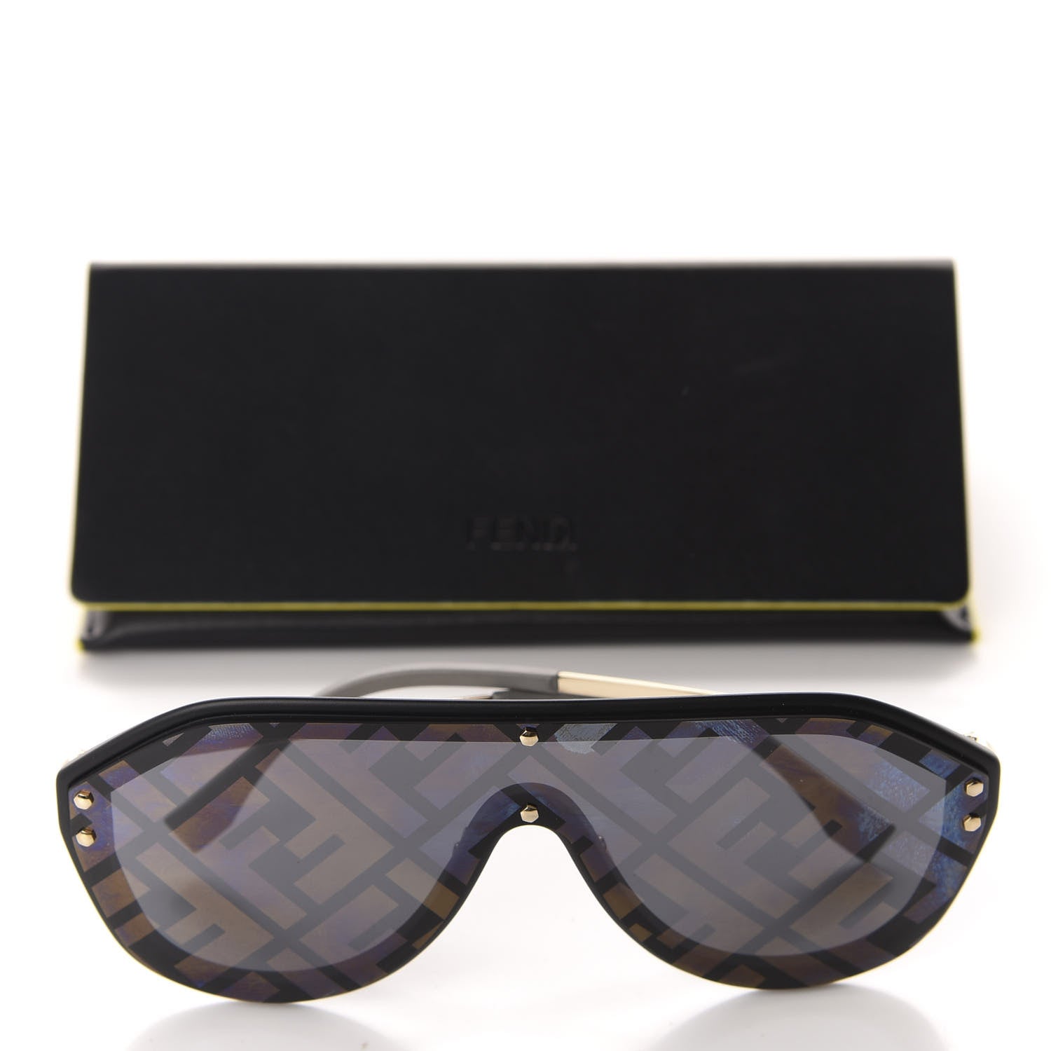 Fendi FF Fabulous Shield Sunglasses FF M0039/G/S Black 7 of 7