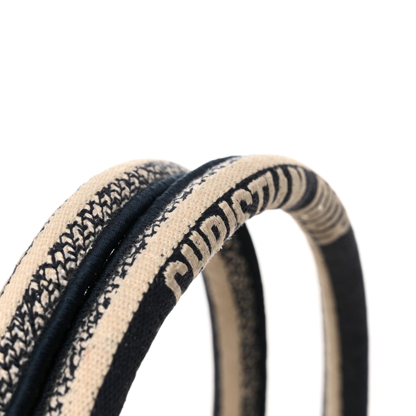 Canvas Embroidered Medium Palms Toile De Jouy Book Tote Blue