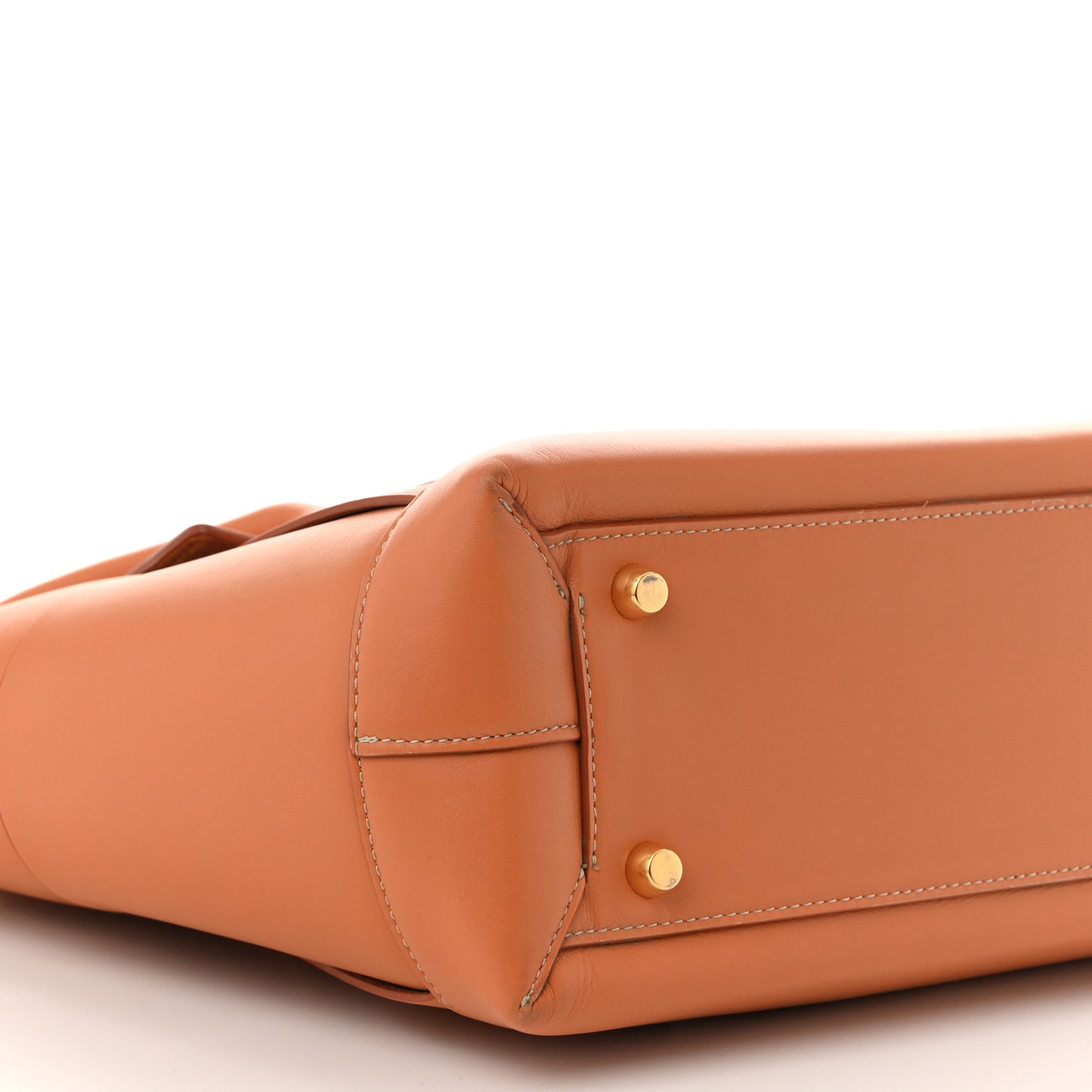 French Calfskin Maxi Intrecciato Medium Arco Caramel