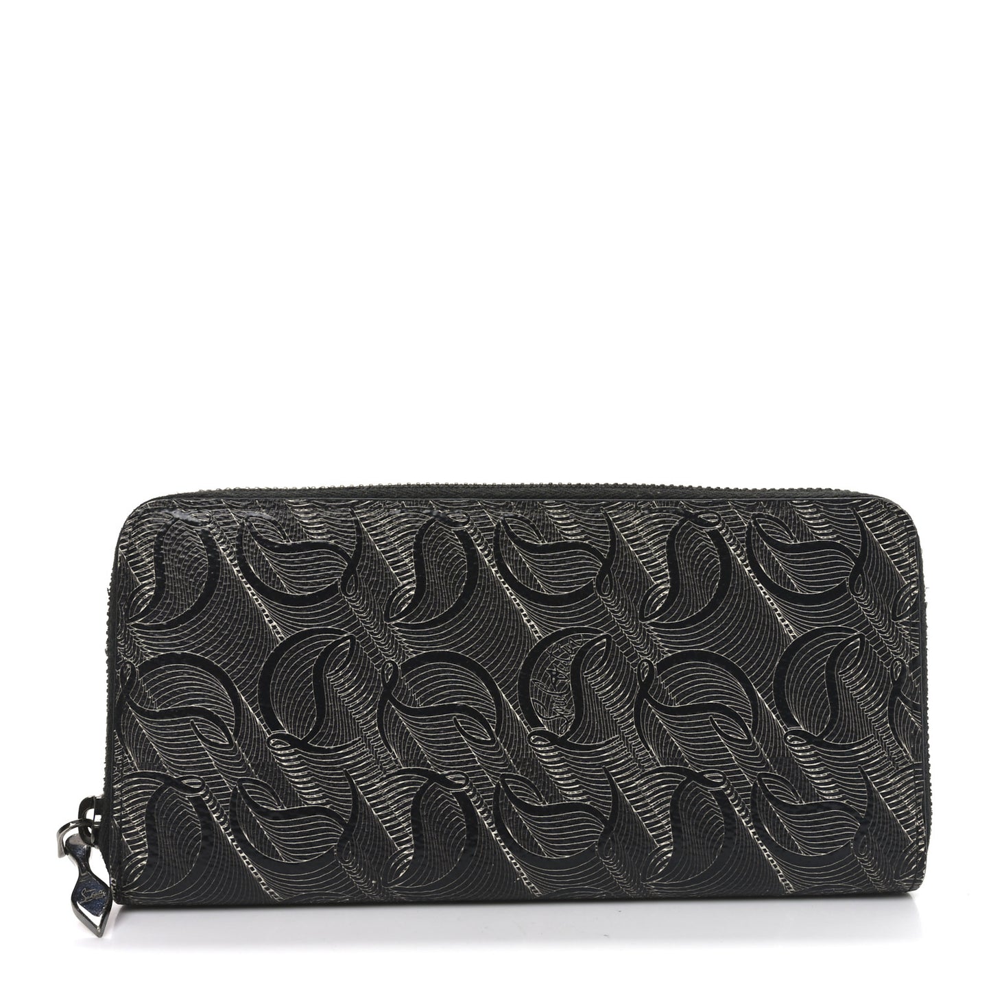 CL Canvas Zip Around Wallet Black