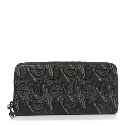 Christian Louboutin CL Canvas Zip Around Wallet Black 1 of 7