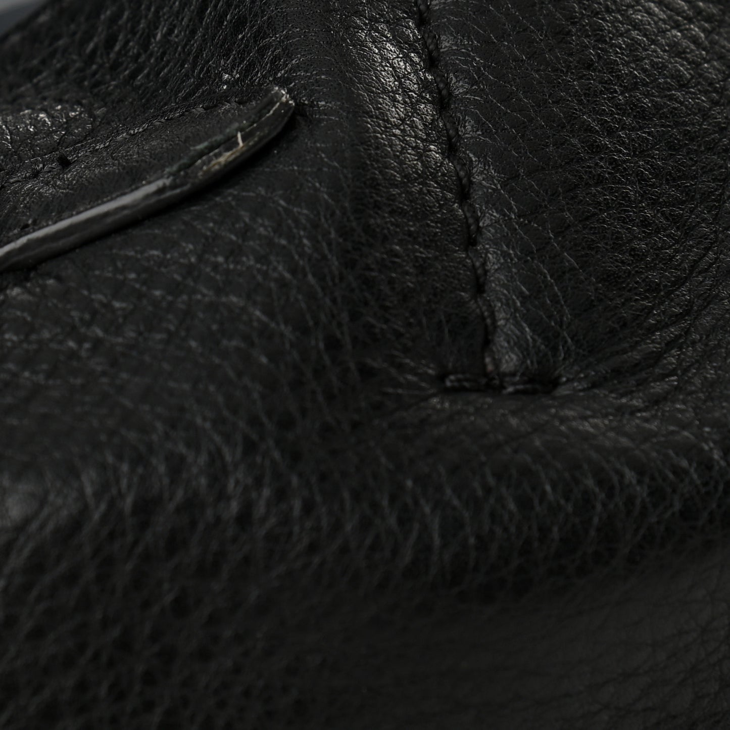 Soft Grained Calfskin Small Belt Cabas Phantom Black