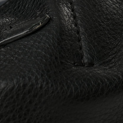 Celine Soft Grained Calfskin Small Belt Cabas Phantom Black 11 of 12