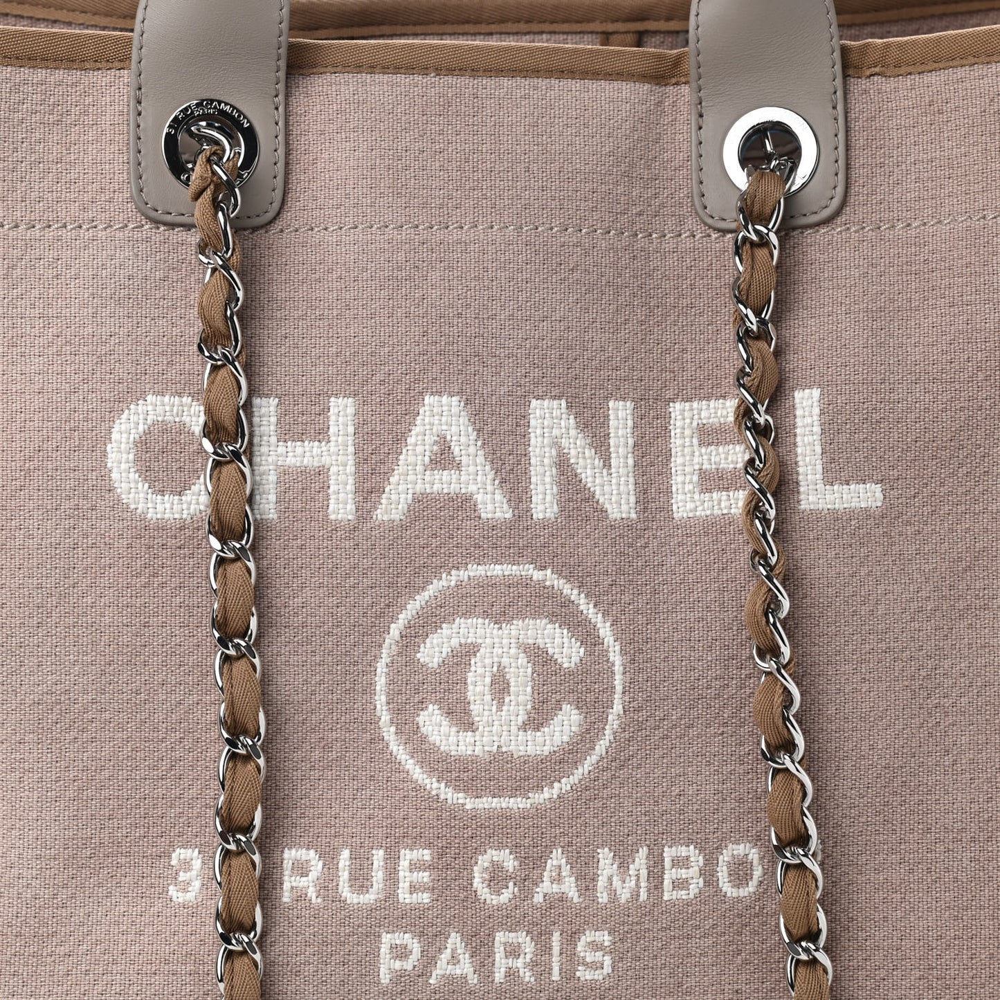 Canvas Medium Deauville Tote Ecru