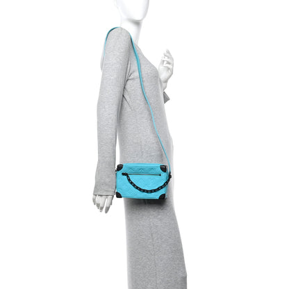 Louis Vuitton Taurillon Monogram Mini Soft Trunk Turquoise 2 of 9