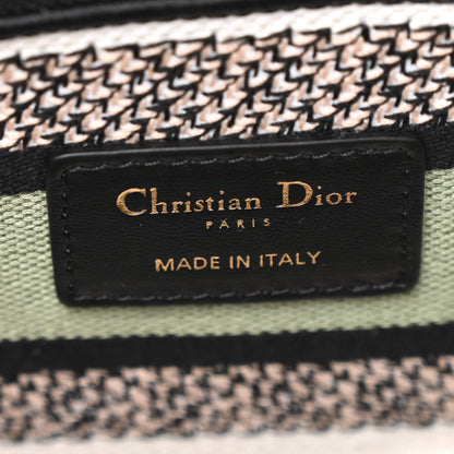 Christian Dior Canvas Toile de Jouy Mexico Embroidered Medium Lady D-Lite White Multicolor 6 of 13
