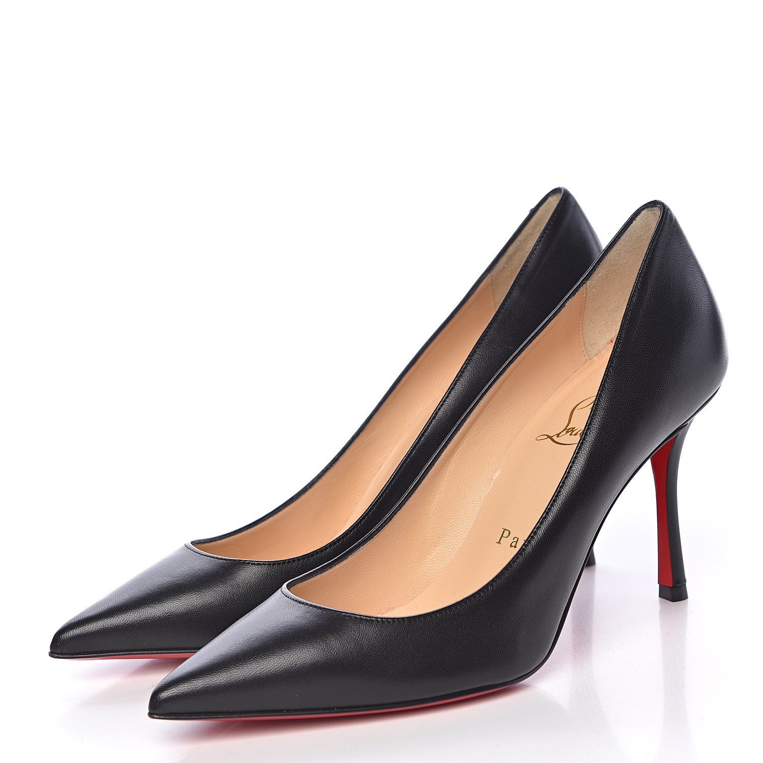 Christian Louboutin Nappa Decoltish 85 Pumps 35 Black 3 of 8