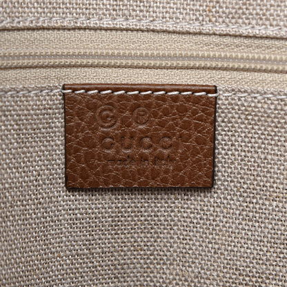 Gucci Monogram Medium Bree Zippered Tote Beige Tabacco 6 of 10