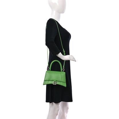 Balenciaga Grained Calfskin Small Hourglass Top Handle Bag Light Green 2 of 10