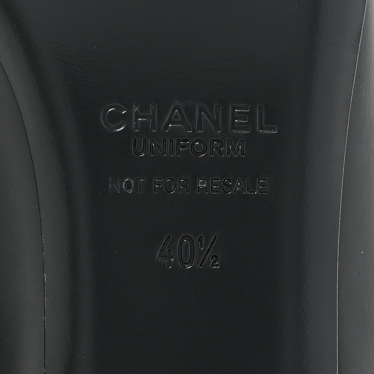Chanel Lambskin Cap Toe CC Uniform Ballerina Flats 40.5 Black 6 of 11