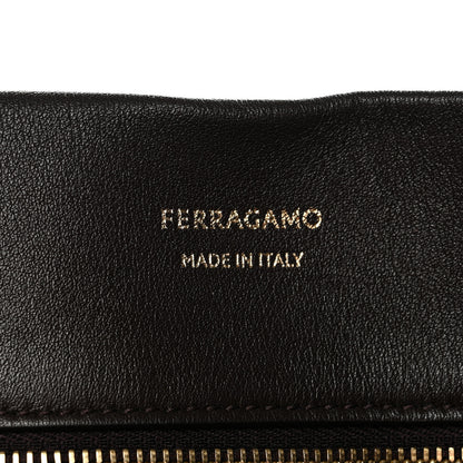 Salvatore Ferragamo Calfskin Large New Line Tote Testa Di Moro 6 of 12