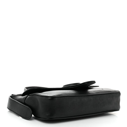 Gucci Goatskin Small GG Monochrome Aphrodite Shoulder Bag Black 4 of 10