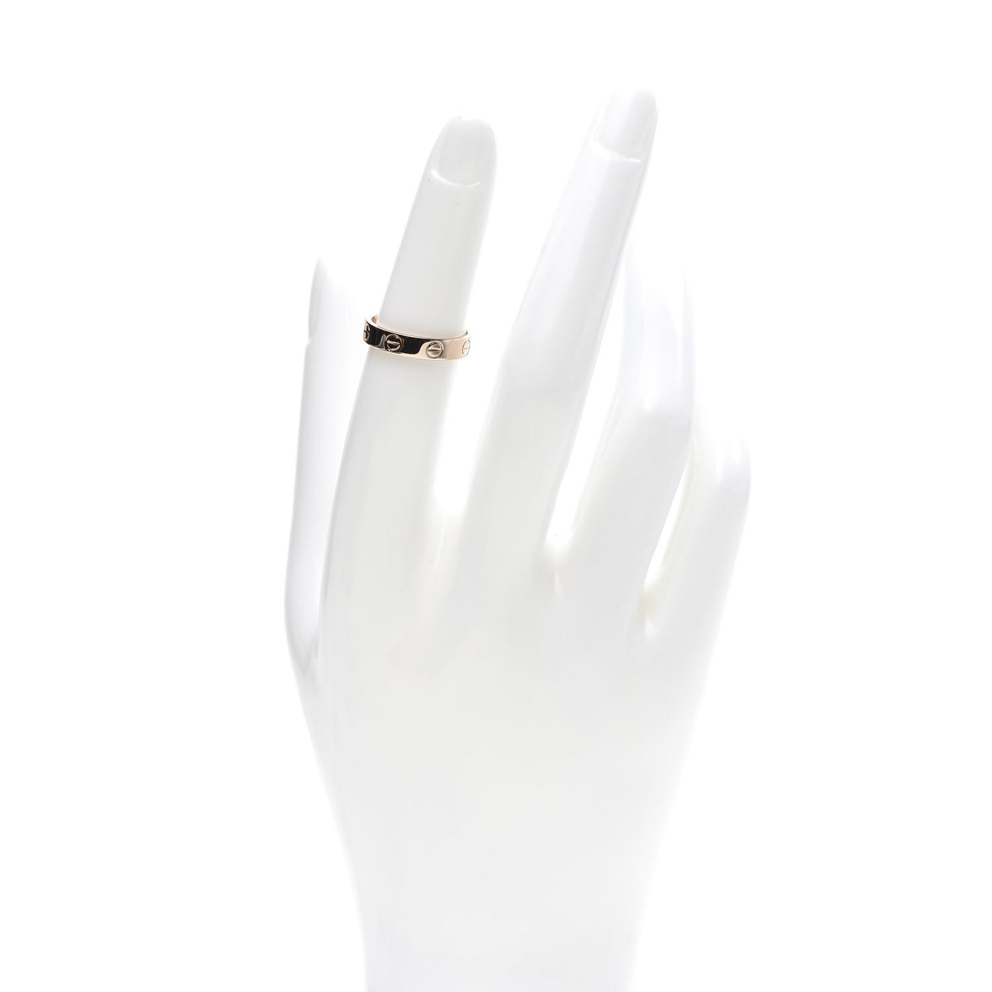 18K Pink Gold 3.5mm LOVE Wedding Band Ring 50 5.25