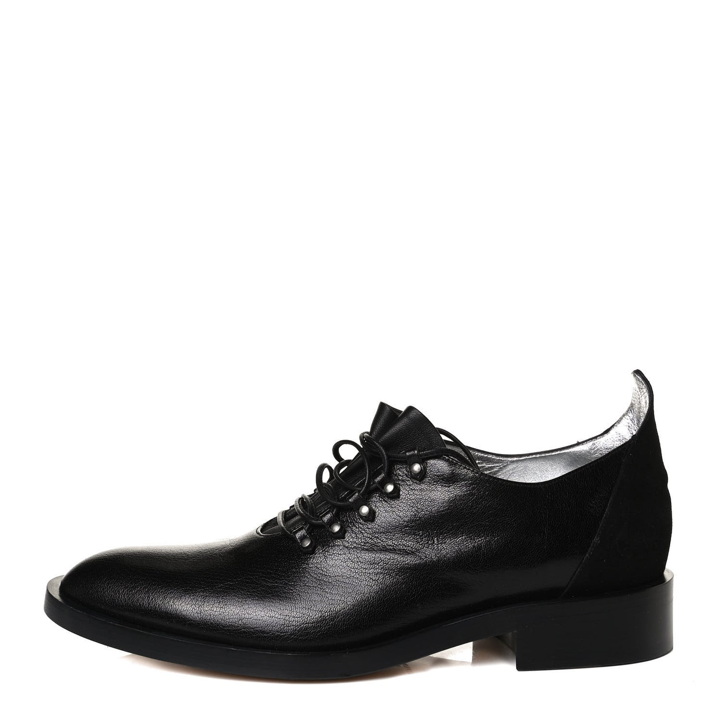 Grained Calfskin Suede GV3 Derby Shoes 40 Black