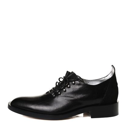Givenchy Grained Calfskin Suede GV3 Derby Shoes 40 Black 1 of 16