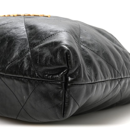 Chanel Shiny Calfskin Quilted Small Chanel 22 Black 10 of 10