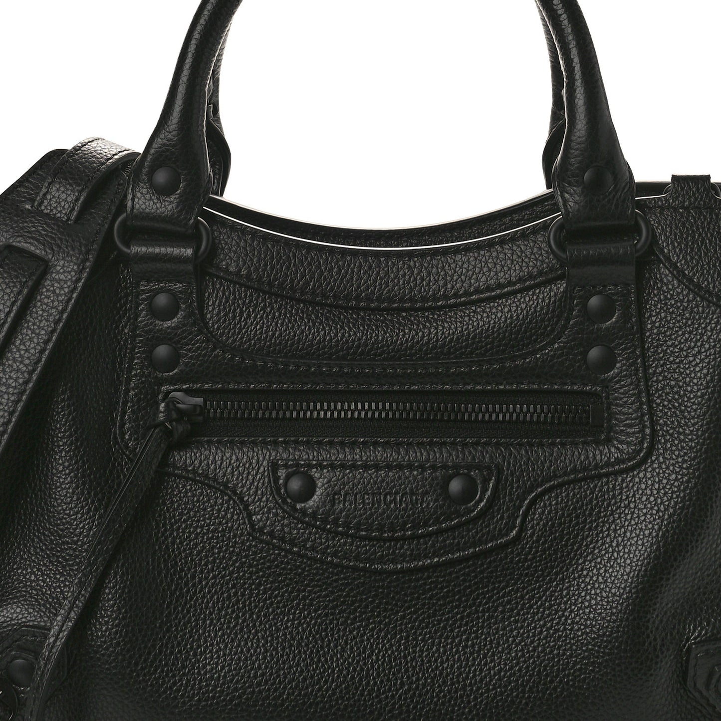 Grained Calfskin Neo Classic Black Hardware S City Black