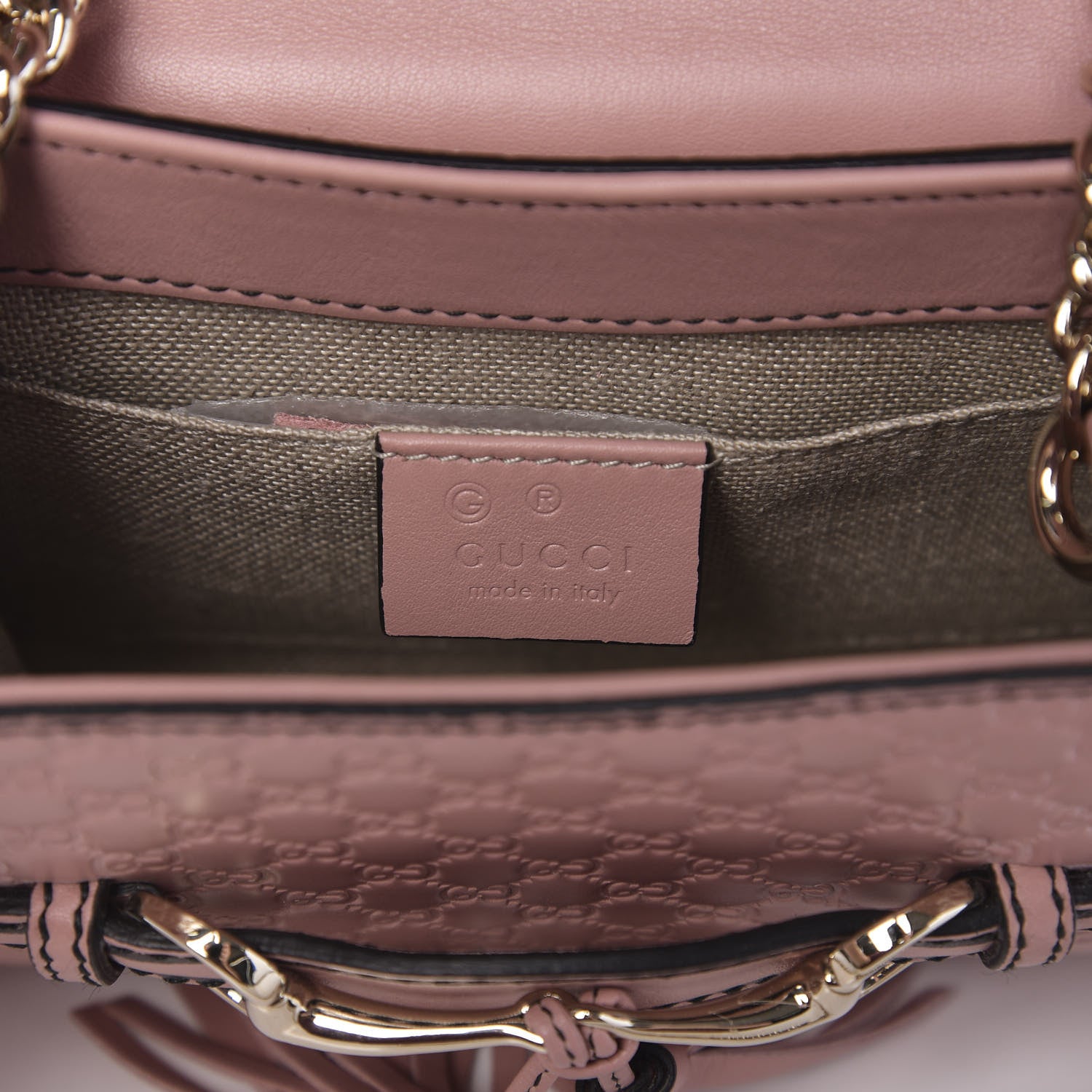 Gucci Microguccissima Mini Emily Shoulder Bag Soft Pink 6 of 10