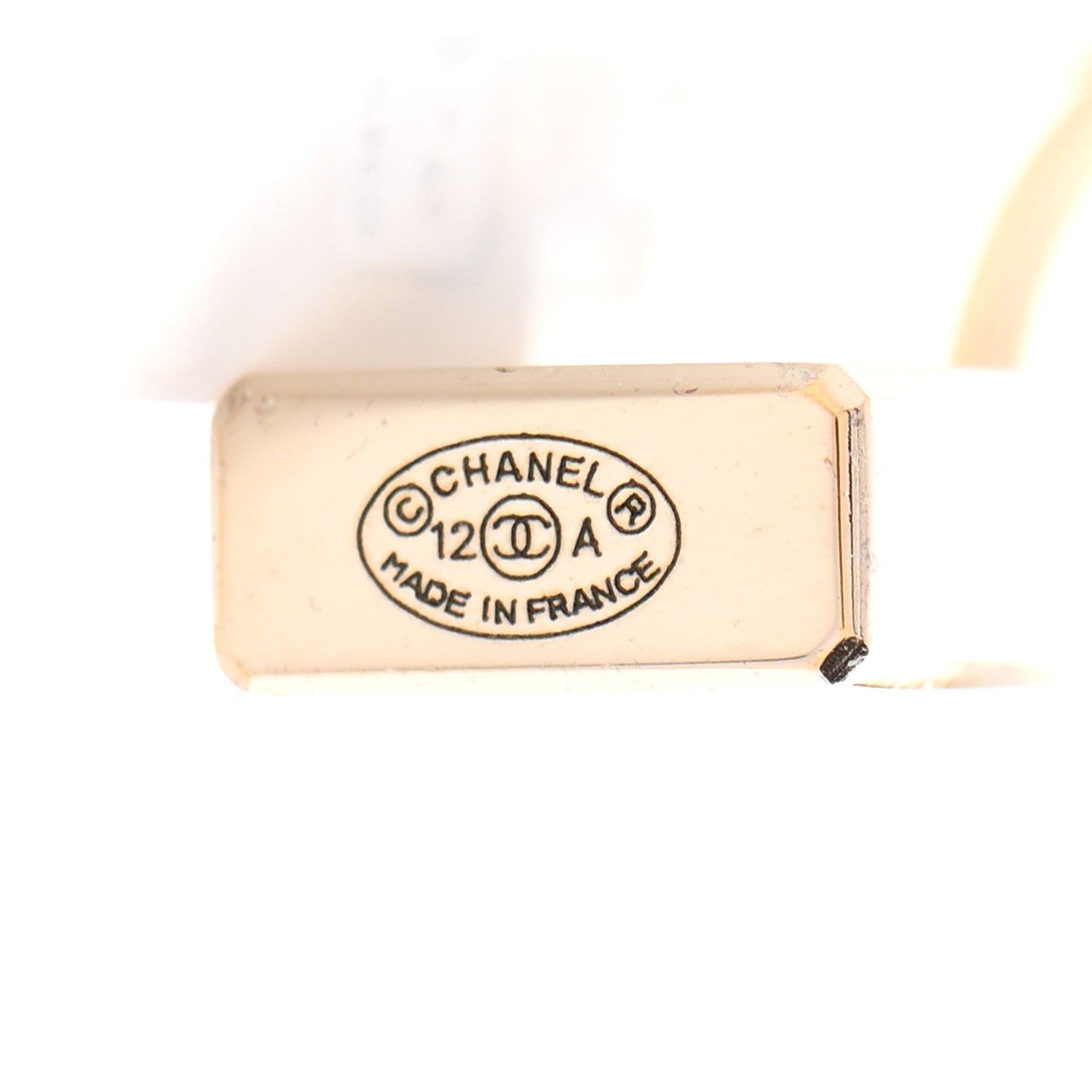 Chanel CC No 5 Perfume Bottle Drop Earrings Gold 4 of 4