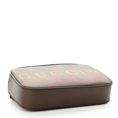 Gucci Textured Dollar Calfskin Gucci 100 Aria Belt Bag 80 32 New Acero Multicolor 3 of 8