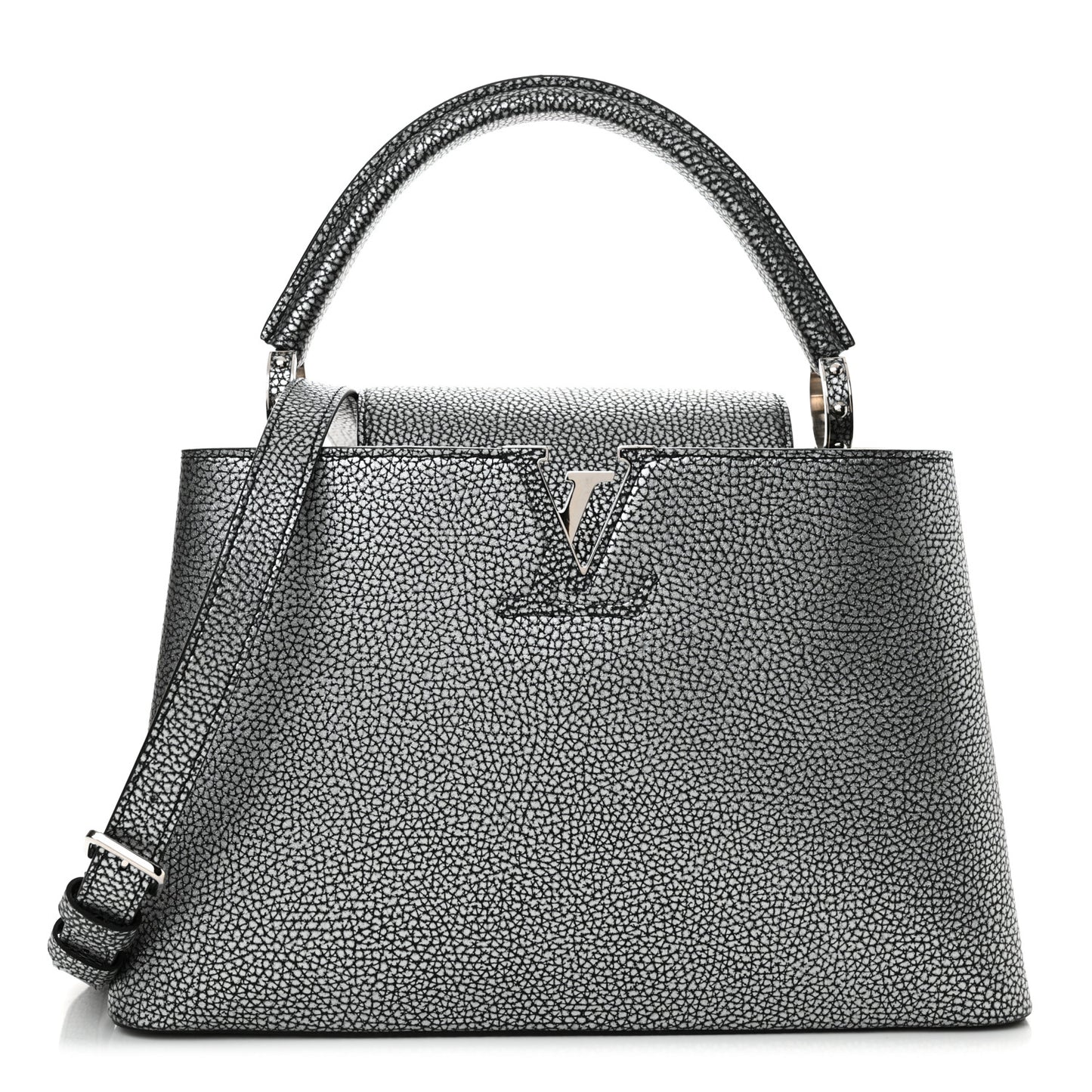 Taurillon Capucines MM Chrome