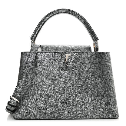 Louis Vuitton Taurillon Capucines MM Chrome 1 of 11