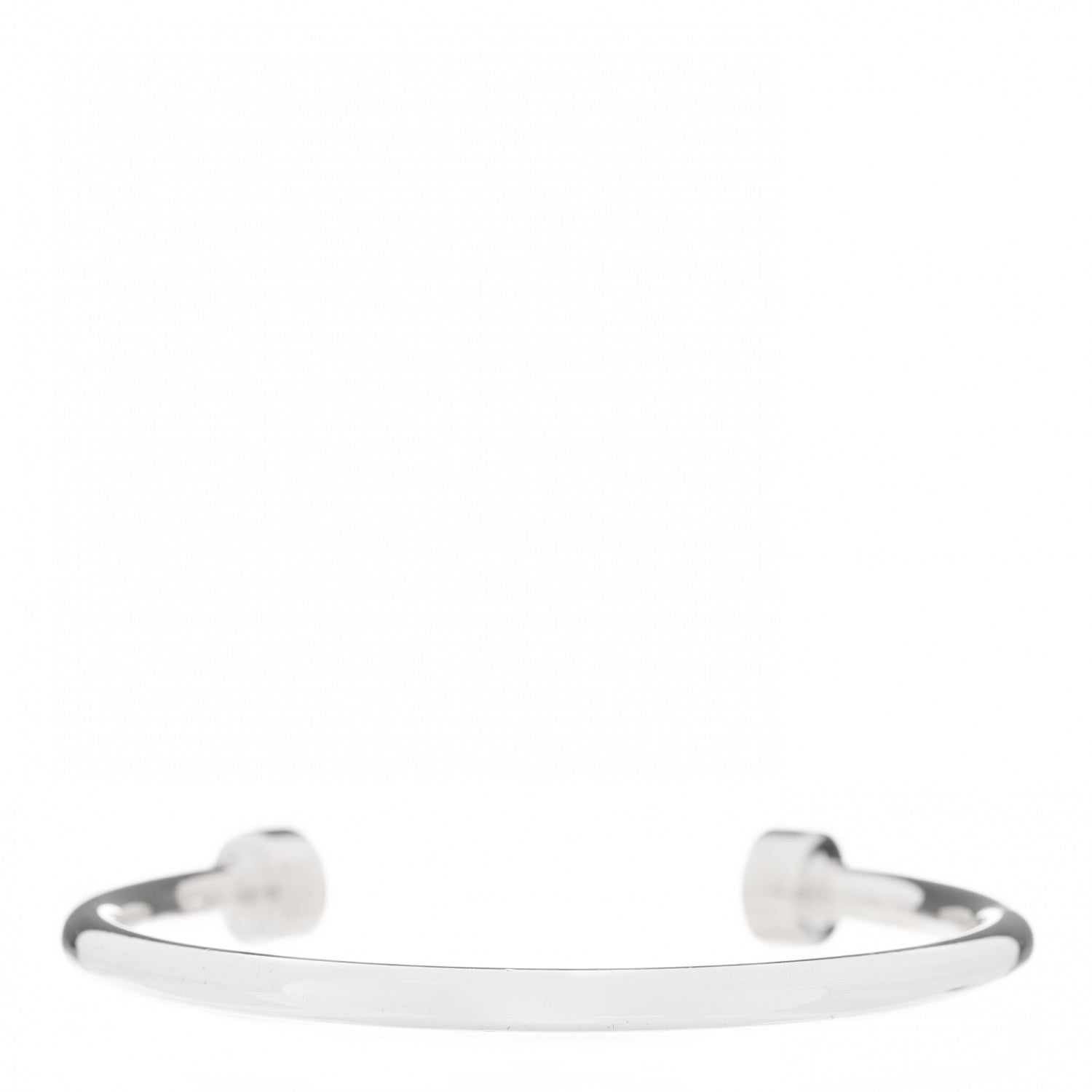 Tiffany Sterling Silver Return to Tiffany Narrow Circle Edge Cuff Bracelet 2 of 4