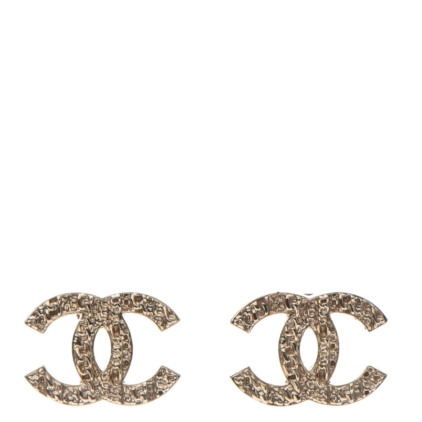 Chain CC Earrings Gold