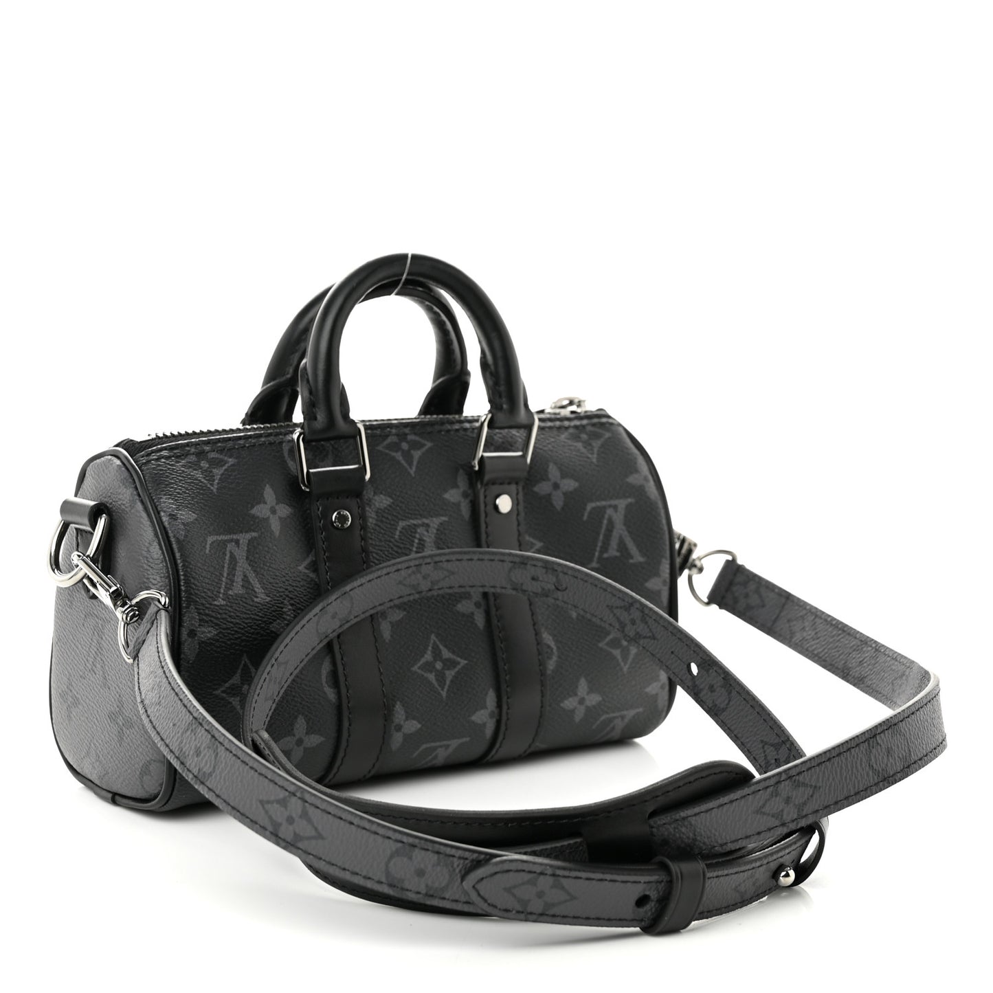 Reverse Monogram Eclipse Keepall XS Black