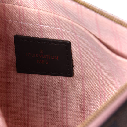 Louis Vuitton Damier Ebene Neverfull MM GM Pochette Rose Ballerine 9 of 10