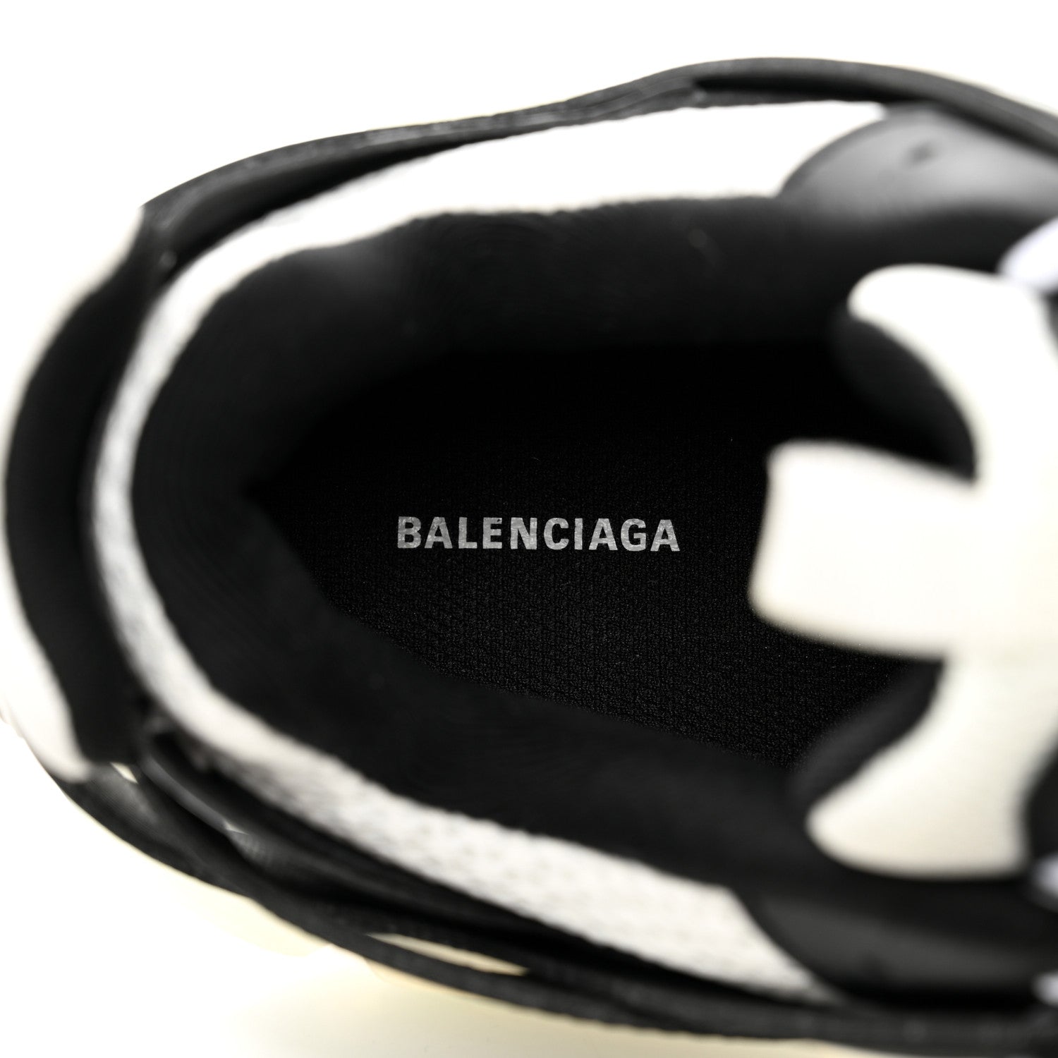 Balenciaga Mesh Nylon Mens Track Sneakers 42 White Black 6 of 7