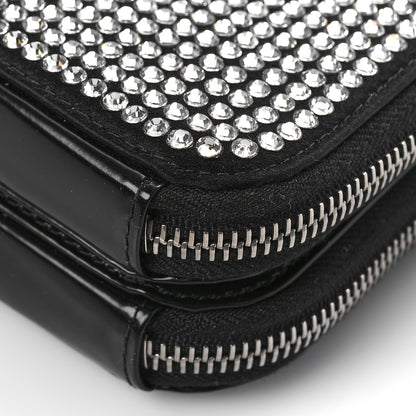Prada Satin Crystal Mini Triangle Crossbody Pouch Cristal 6 of 6