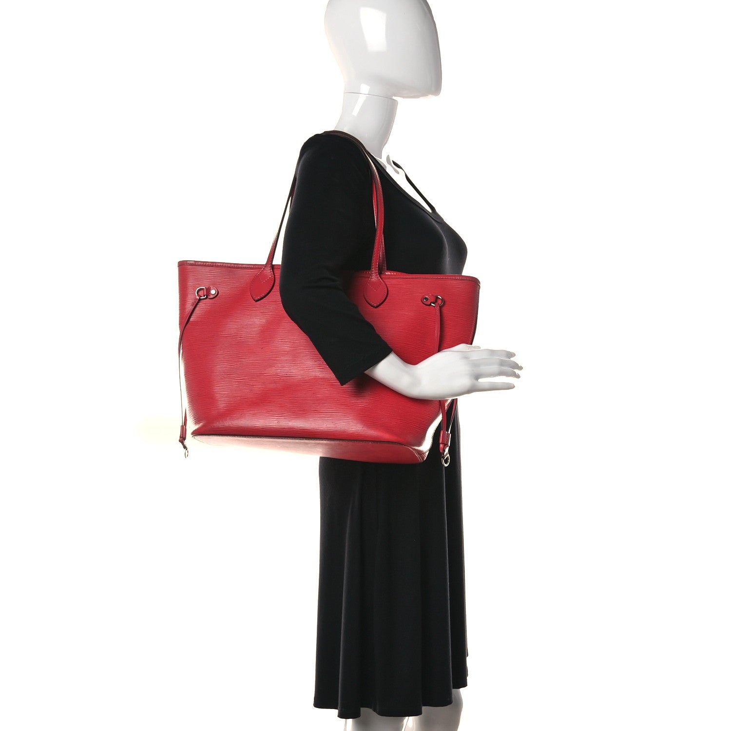 Louis Vuitton Epi Neverfull MM Coquelicot 4 of 28